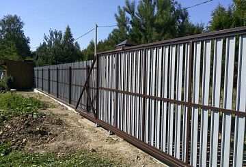 Механические откатные ворота