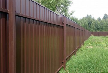 Забор из профнастила Премиум